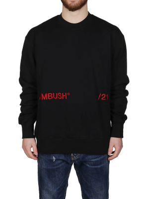 Ambush Logo Embroidered Crewneck Sweatshirt