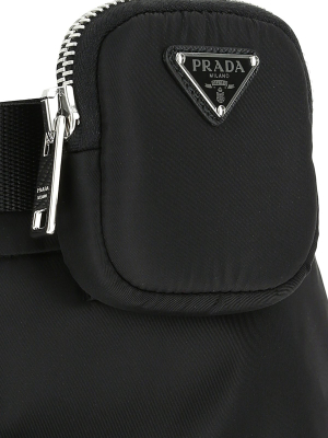 Prada Belted Pouch Mini Skirt