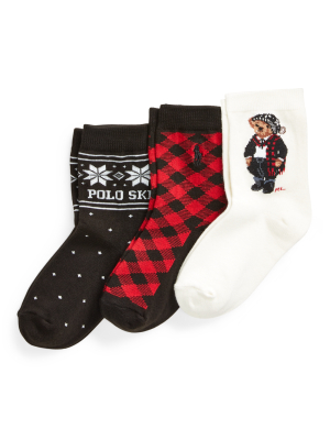 Polo Bear Sock 3-pack