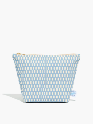 Dance Happy Mila Canvas Cosmetic Bag In French Blue