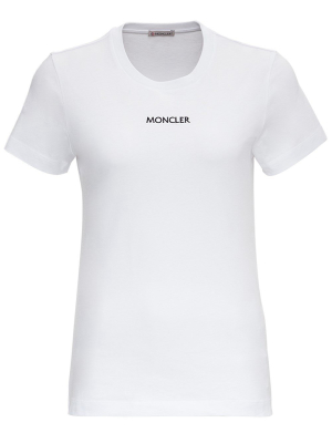 Moncler Logo Embroidered T-shirt