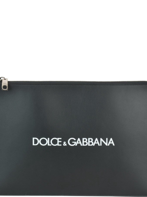 Dolce & Gabbana Logo Print Document Holder