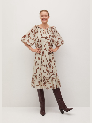 Geometric Print Dress