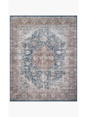 Magnolia Home Lucca Lf-10 Denim / Terracotta Area Rug