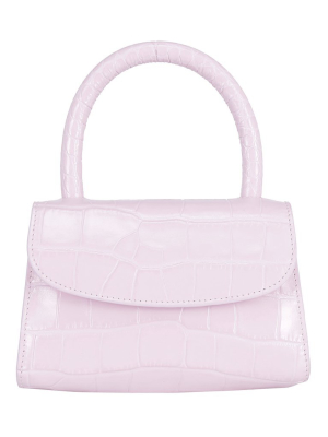 By Far Mini Embossed Shoulder Bag