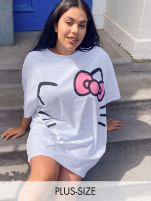 New Girl Order Curve X Hello Kitty Oversized T-shirt Dress