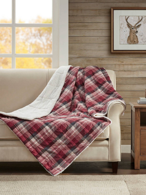 50"x70" Tasha Oversized Down Alternative Throw Blanket Red - Woolrich