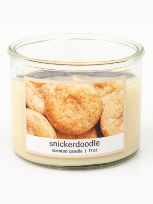 11oz Glass Jar 3-wick Snickerdoodle Candle