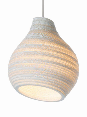 Hive Scraplight Pendant White In Various Sizes