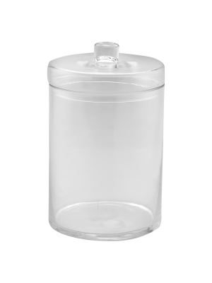 Diamond Star Glass Apothecary Jar With Lid Clear (12.5"x8")