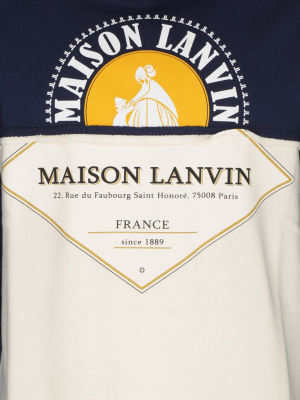 Lanvin Printed Patchwork Hoodie