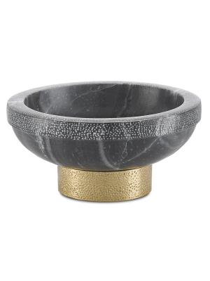 Currey & Company Valor Bowl - Black