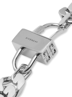 Givenchy G Chain Lock Small Bracelet - Silvery