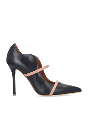 Maureen Pump 100mm - Black Nude Leather Stiletto Pump