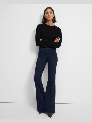 J Brand Valentina High-rise Flared Jean In Stretch Denim