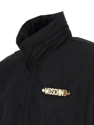 Moschino Logo High-neck Jacket