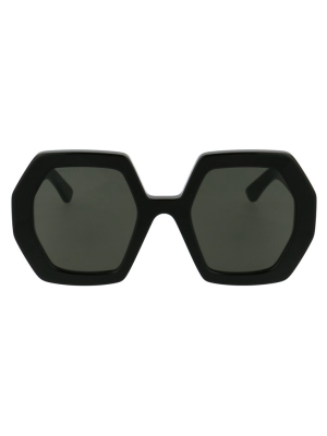 Gucci Eyewear Heptagon Frame Sunglasses