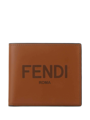 Fendi Roma Lettering Bifold Wallet