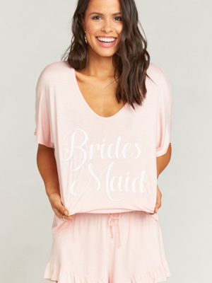 Benji Tunic Sleep Set ~ Bridesmaid Pink