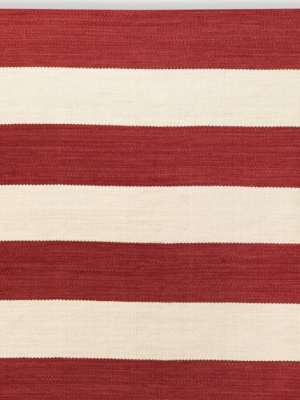 Patio Stripe Indoor/outdoor Rug, Coral