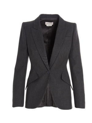 Alexander Mcqueen Single Breasted Blazer