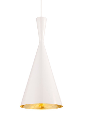 Beat Light Tall Pendant - White