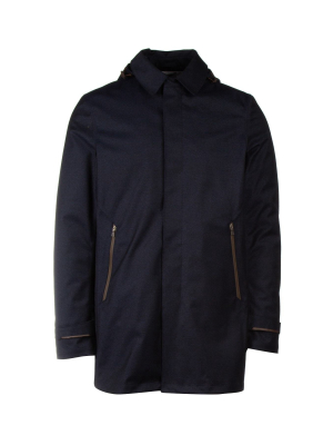 Herno Zip Pocket Hooded Coat