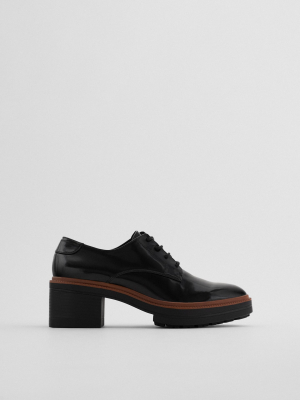 Heeled Derby Shoes