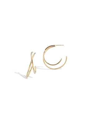 Medium Crisscross Earrings