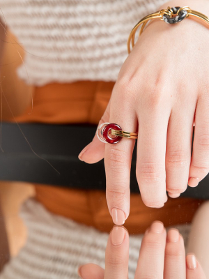 Double Donut Ring-gold