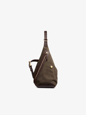 M/s Drop Bag – Army/dark Brown