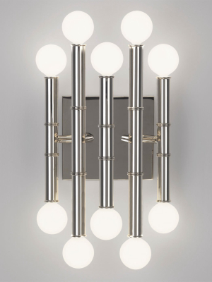 Meurice Five Arm Sconce Polished Nickel