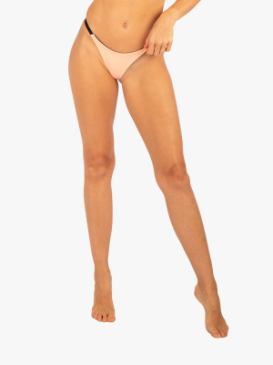 Kyra Infinity Bikini Bottom - Pompano Orange/black