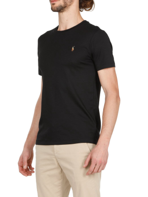 Polo Ralph Lauren Logo Embroidered Crewneck T-shirt