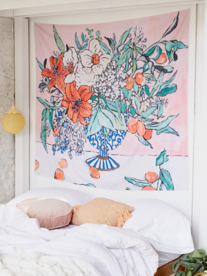 Lara Lee Mientjes For Deny California Summer Bouquet Tapestry