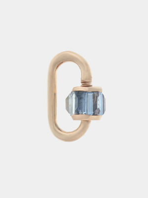 Total Baguette Babylock With Aquamarine, Gold