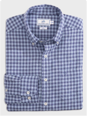 Wharf Heathered Gingham Button Down