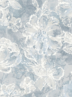 Allure Floral Wallpaper In Blue From The Celadon Collection By Brewster Home Fashions