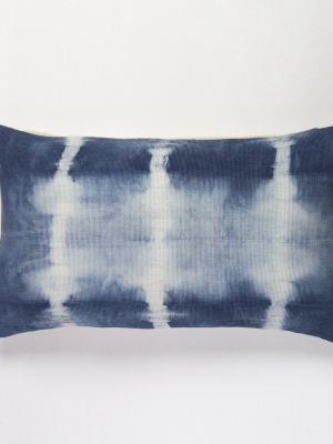 Indigo Shibori Nubby Pillow