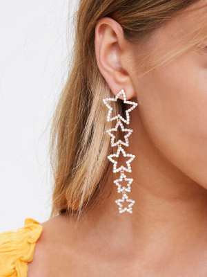 Rhinestone Star Drop Earrings