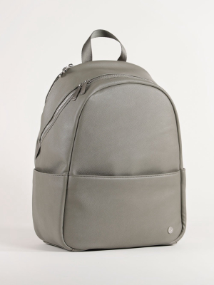 Skyline Backpack Grey Umber - Brushed Nickel Hardware