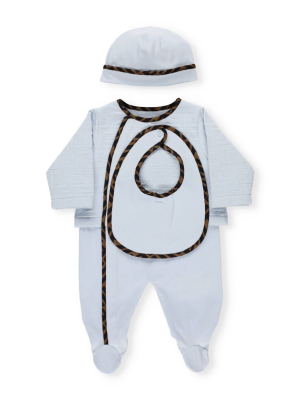 Fendi Kids Ff Trim Detail Three-piece Set