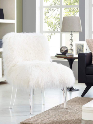 Sonnie Sheepskin Chair, White