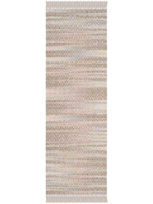 Boston Beige/ivory Runner Rug