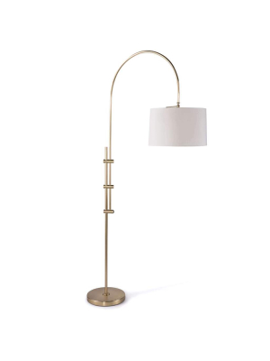 Arc Floor Lamp With Fabric Shade