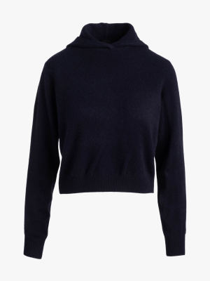 Cropped Cashmere Hoodie