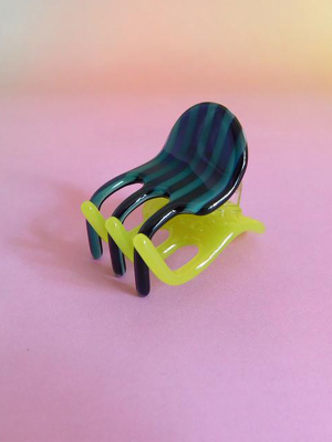 Jester Mini Claw: Lime Stripe