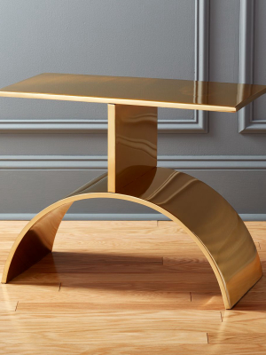 Curve Gold Side Table