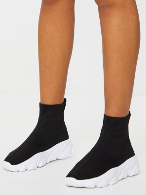 Black Sock Chunky Sneakers