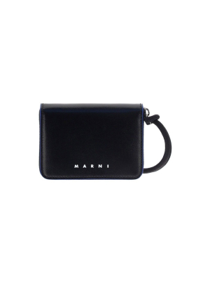 Marni Neck Strap Zip Around Wallet